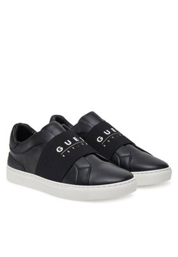 Guess Sneakersy FMJTOS ELE12 Czarny. Kolor: czarny. Materiał: skóra