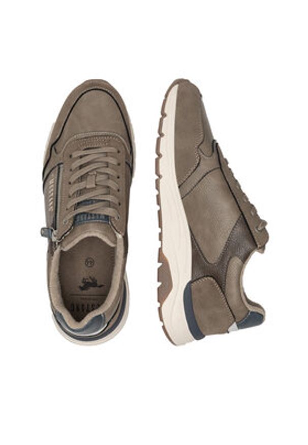 Mustang Sneakersy 4200-301 Beżowy. Kolor: beżowy. Materiał: materiał