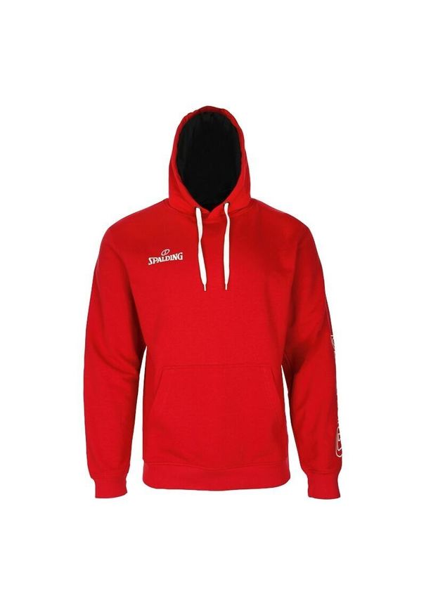 SPALDING - Bluza Spalding Team II. Kolor: czerwony. Materiał: bawełna. Sport: koszykówka