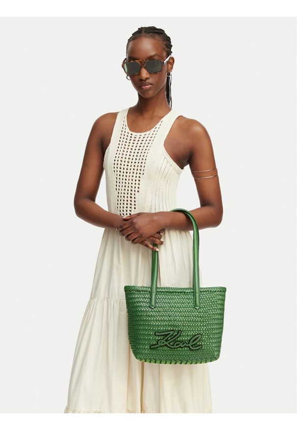 Karl Lagerfeld - KARL LAGERFELD Torebka B2W30206 Zielony. Kolor: zielony. Materiał: skórzane