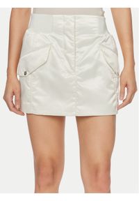 Calvin Klein Jeans Spódnica mini J20J223317 Écru Regular Fit. Kolor: kremowy. Materiał: syntetyk #1