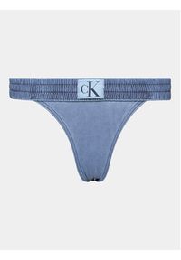 Calvin Klein Swimwear Dół od bikini KW0KW02065 Granatowy. Kolor: niebieski. Materiał: syntetyk #3