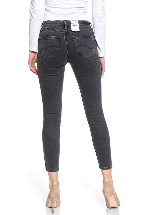 Lee - SPODNIE DAMSKIE LEE SCARLETT CROPPED CONCRETE GREY L30CYGCM 112106405