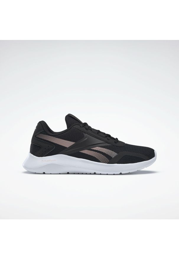 Reebok - Buty do biegania damskie REEBOK ENERGYLUX 2.0 siateczka. Kolor: czarny, szary, biały, wielokolorowy. Sport: turystyka piesza