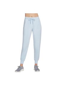 skechers - Spodnie sportowe damskie Skechers Skechluxe Restful Jogger Pant. Kolor: niebieski. Materiał: poliester, elastan