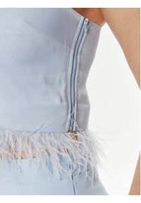 TwinSet - TWINSET Top 241TP2371 Błękitny Regular Fit. Kolor: niebieski. Materiał: syntetyk #2