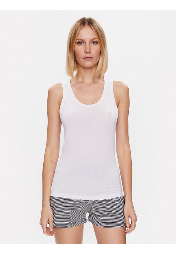 Emporio Armani Underwear Top 163319 3R224 00010 Biały Regular Fit. Kolor: biały. Materiał: wiskoza