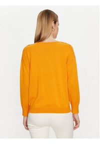 Morgan Sweter 241-MOLLI Pomarańczowy Regular Fit. Kolor: pomarańczowy. Materiał: bawełna