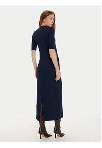 TOMMY HILFIGER - Tommy Hilfiger Sukienka codzienna WW0WW44430 Granatowy Slim Fit. Okazja: na co dzień. Kolor: niebieski. Materiał: wiskoza. Typ sukienki: proste. Styl: casual #5