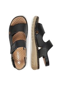 Rieker Sandały 60462-00 Czarny. Kolor: czarny. Materiał: skóra, syntetyk #4