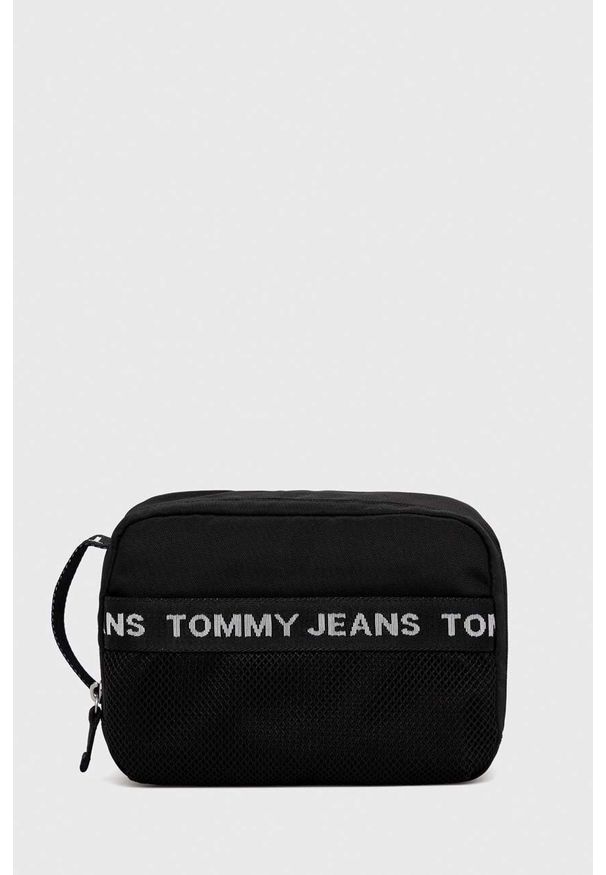 Tommy Jeans kosmetyczka kolor czarny. Kolor: czarny. Materiał: poliester