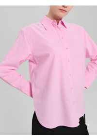 Sinsay - Bawełniana koszula oxford - różowy. Kolor: różowy. Materiał: bawełna #1