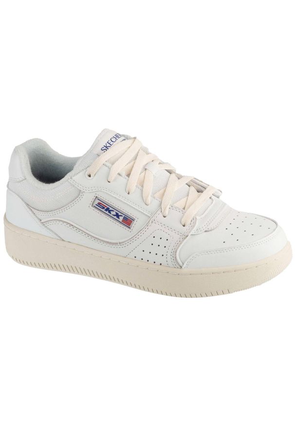 skechers - Buty sportowe Sneakersy męskie, Sport Court 2.0 - Crowne. Kolor: biały. Model: Skechers Sport. Sport: turystyka piesza