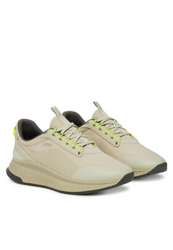 BOSS Sneakersy Ttnm Evo Runn 50529544 Beżowy. Kolor: beżowy. Materiał: materiał