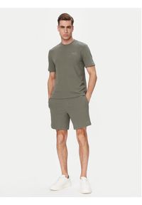 Hugo - HUGO Szorty sportowe Austin 50532023 Zielony ciemny Regular Fit. Kolor: zielony. Materiał: bawełna. Styl: sportowy #3