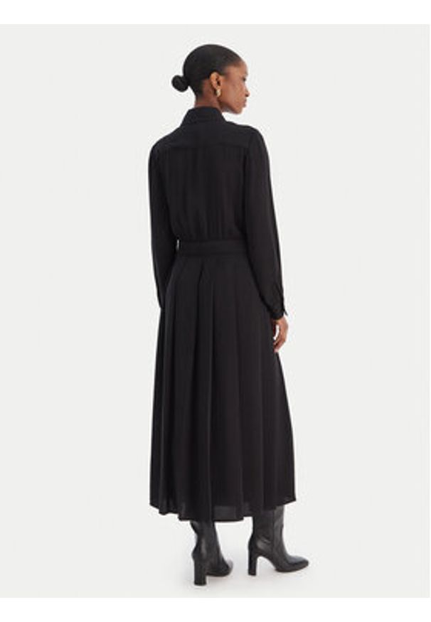 Liu Jo Sukienka koszulowa MF5145 T4241 Czarny Regular Fit. Kolor: czarny. Materiał: syntetyk. Typ sukienki: koszulowe