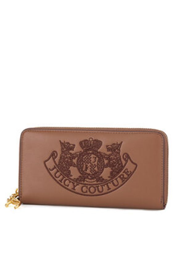 Juicy Couture Portfel BIJXT8652WVP Brązowy. Kolor: brązowy