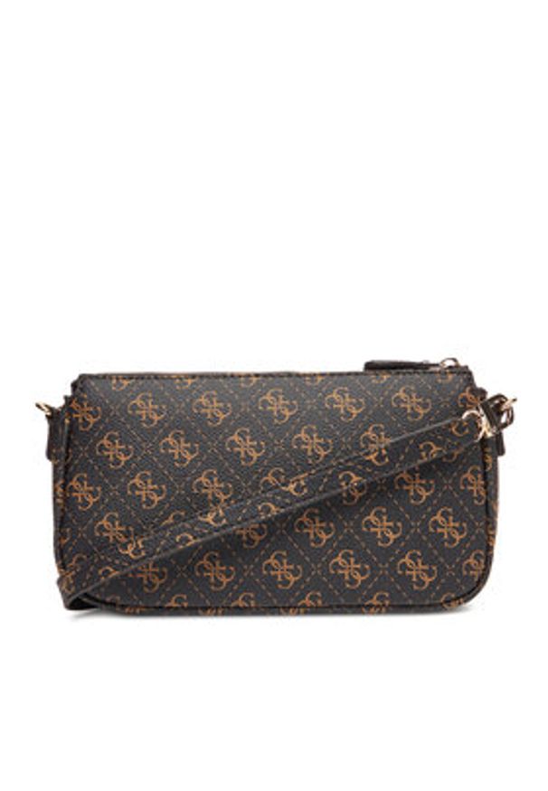 Guess Torebka Noelle II Mini HWQG96 72710 Brązowy. Kolor: brązowy. Materiał: skórzane