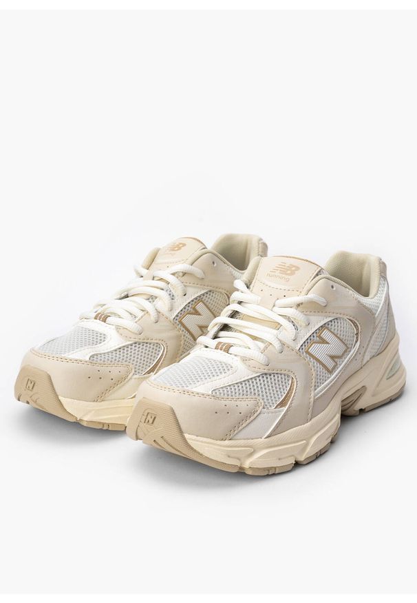 New Balance - NEW BALANCE 530 GR530AA Sneakersy damskie. Kolor: beżowy. Materiał: jeans, materiał, guma