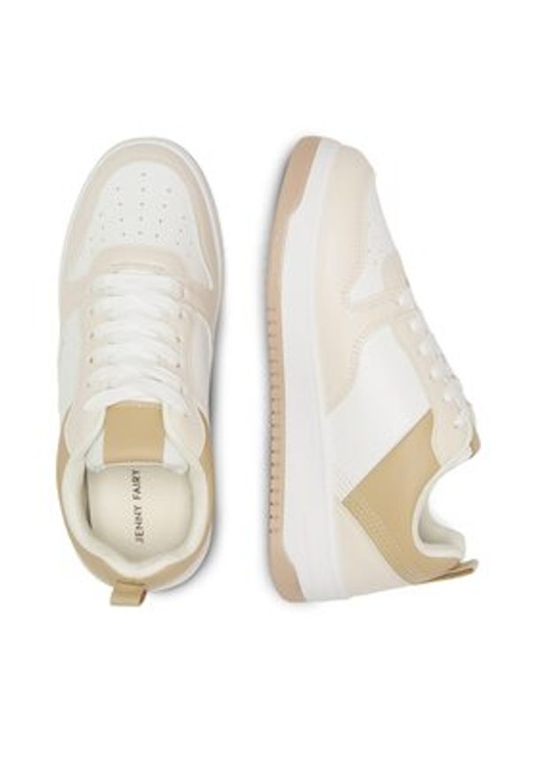 Jenny - JENNY Sneakersy WSS20993-02 Beżowy. Kolor: beżowy. Materiał: skóra
