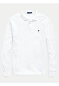 Polo Ralph Lauren Polo 710680790001 Biały Custom Slim Fit. Typ kołnierza: polo. Kolor: biały. Materiał: bawełna