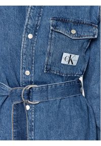 Calvin Klein Jeans Sukienka jeansowa J20J221812 Niebieski Regular Fit. Kolor: niebieski. Materiał: bawełna