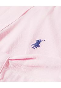 Ralph Lauren - RALPH LAUREN - Różowa koszula z haftowanym logo Regular Fit. Typ kołnierza: polo, kołnierzyk klasyczny. Kolor: wielokolorowy, fioletowy, różowy. Materiał: bawełna. Długość rękawa: długi rękaw. Długość: długie. Wzór: haft. Styl: klasyczny