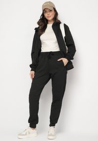 Born2be - Czarny Komplet Dresowy Bluza z Kapturem i Joggery Rerialda. Kolor: czarny. Materiał: dresówka #7