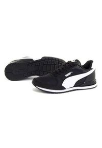 Buty do chodzenia Puma ST RUNNER V3 NL JR. Zapięcie: sznurówki. Kolor: czarny. Materiał: materiał, tkanina, syntetyk. Szerokość cholewki: normalna. Sport: turystyka piesza
