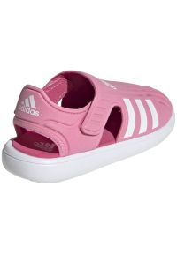 Adidas - Sandały adidas Summer Closed Toe Water C IE0165 różowe. Nosek buta: otwarty. Zapięcie: rzepy. Kolor: różowy. Wzór: paski #7