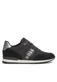 BOSS - Boss Sneakersy J29347 S Czarny. Kolor: czarny. Materiał: materiał #1