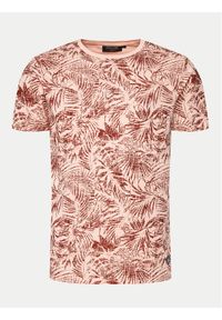 INDICODE T-Shirt Palme 40-935 Różowy Regular Fit. Kolor: różowy. Materiał: wiskoza, bawełna