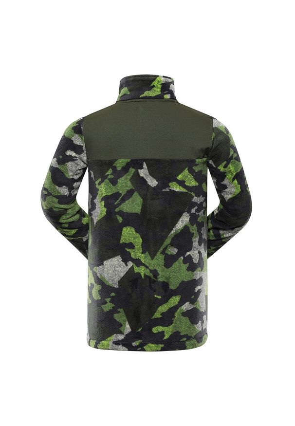 ALPINE PRO - Bluza męska polarowa ciepła Alpine Pro Eflin. Kolor: zielony. Materiał: polar. Sport: wspinaczka, turystyka piesza