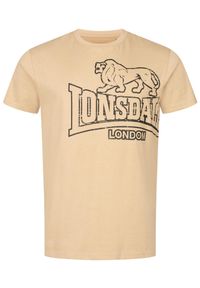 Koszulka Lonsdale Langsett. Kolor: beżowy, wielokolorowy, czarny #2