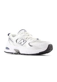 Buty dziecięce New Balance GR530SB1 – białe. Okazja: na uczelnię. Kolor: biały. Materiał: guma, syntetyk, materiał. Szerokość cholewki: normalna #4