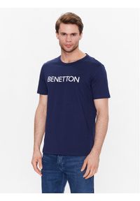 United Colors of Benetton - United Colors Of Benetton T-Shirt 3I1XU100A Granatowy Regular Fit. Kolor: niebieski. Materiał: bawełna #1