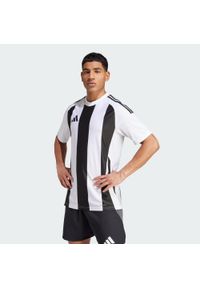 Adidas - Koszulka Striped 24. Kolor: biały, wielokolorowy, czarny. Materiał: materiał. Sport: piłka nożna #1