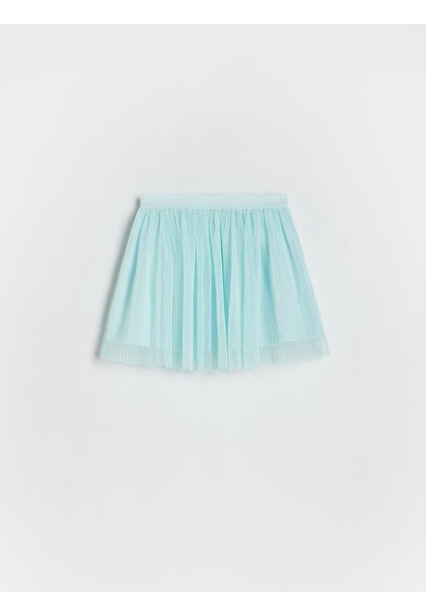 Reserved - Tiulowa spódnica - jasnoturkusowy. Kolor: turkusowy. Materiał: tiul
