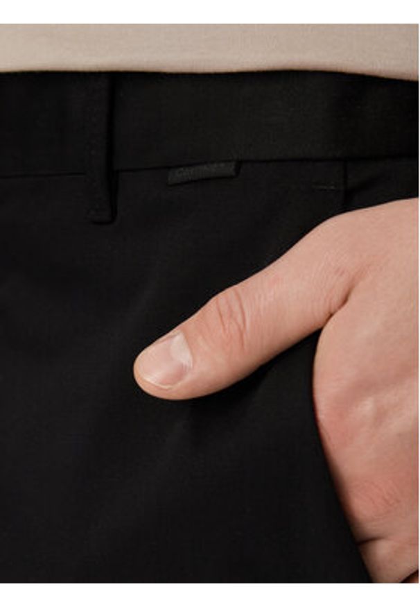 Calvin Klein Szorty materiałowe Sateen K10K112831 Czarny Regular Fit. Kolor: czarny. Materiał: bawełna