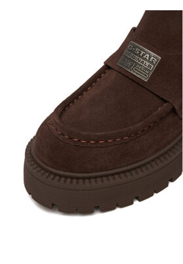 G-Star RAW - G-Star Raw Botki EO-ZEYNEP-70863-1 Beżowy. Kolor: beżowy. Materiał: zamsz, skóra