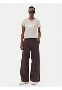 GAP - Gap T-Shirt 729555-09 Beżowy Regular Fit. Kolor: beżowy. Materiał: bawełna #5