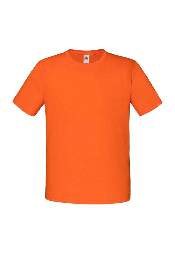 FRUIT OF THE LOOM - Kultowa Koszulka Dziecięca / Dziecięca. Kolor: pomarańczowy, żółty, wielokolorowy. Sport: turystyka piesza