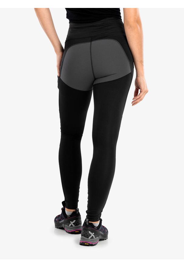 Fjällräven - Spodnie trekkingowe damskie Fjallraven Abisko Trekking Tights Pro. Kolor: wielokolorowy, czarny, szary. Sport: turystyka piesza