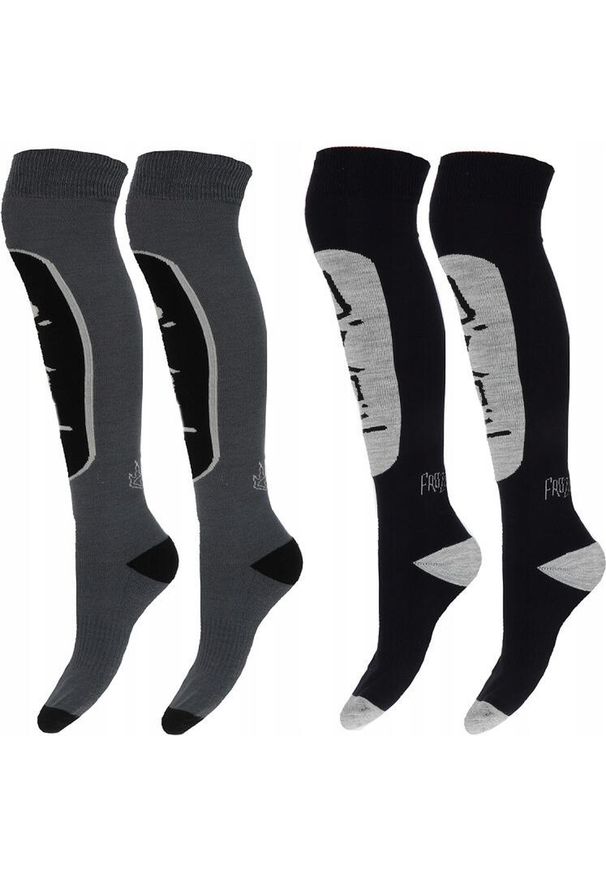 O'Neill - Skarpety narciarskie O'neill 789942-7001P wełna merino 2-pak szary/czarny 35-38. Kolor: czarny. Materiał: wełna. Sport: narciarstwo