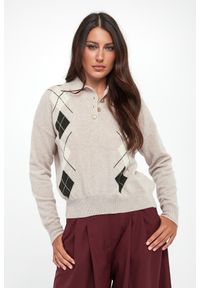 Marella - Sweter damski z kaszmirem Caviale MARELLA. Materiał: kaszmir