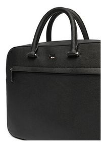 BOSS Torba na laptopa Ray S 50536498 Czarny. Kolor: czarny. Materiał: skóra #4