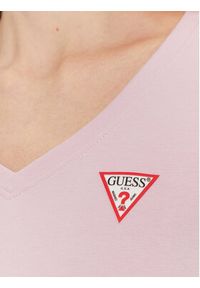 Guess T-Shirt W2YI45 J1314 Różowy Slim Fit. Kolor: różowy. Materiał: bawełna #4