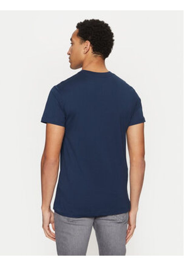 Versace Jeans Couture T-Shirt 78GAHT00 Niebieski Regular Fit. Kolor: niebieski. Materiał: bawełna