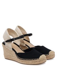 Lauren Ralph Lauren - LAUREN RALPH LAUREN Espadryle Robby 802961836001 Czarny. Kolor: czarny. Materiał: materiał