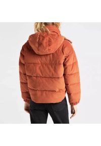 Lee - LEE PUFFER JACKET DAMSKA KURTKA SZTRUKSOWA BURNT OCRA L56VMGOM. Materiał: sztruks